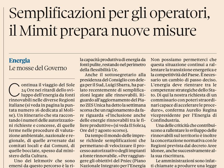 Semplificazioni per gli operatori, il Mimit prepara nuove misure
